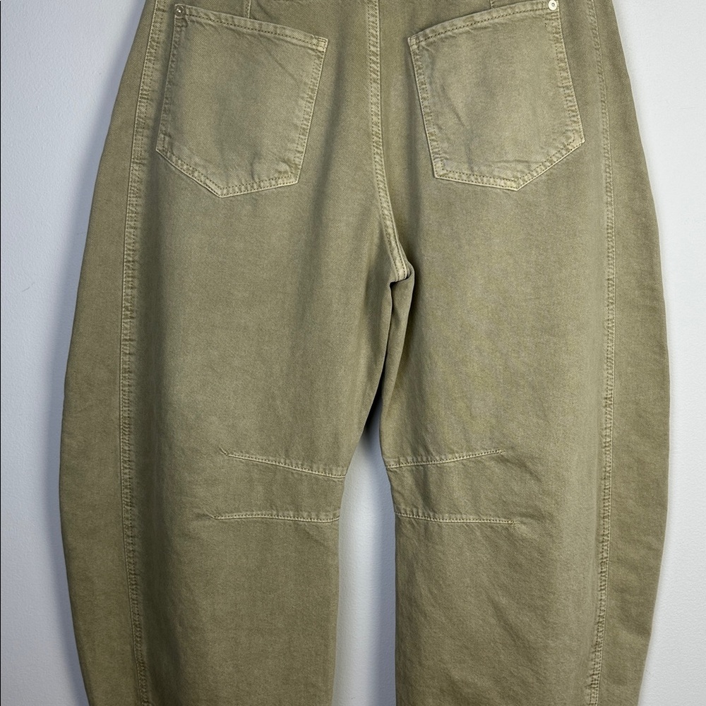 Free People We The Free Good Luck Mid Rise Barrel Jeans Size 30 Cotton Neutral - Picture 11 of 16